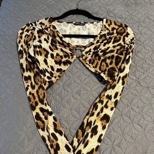 Cheetah Print Crop Top